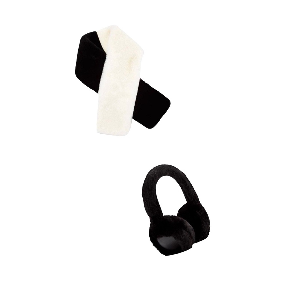 NEW Apparis Layne Faux Fur Stole & Ear Muff Bundle Set ON TREND - Picture 12 of 12